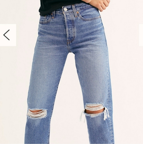 Levi's Wedgie Fit High Rise Straight Jeans size 28 - Picture 9 of 11